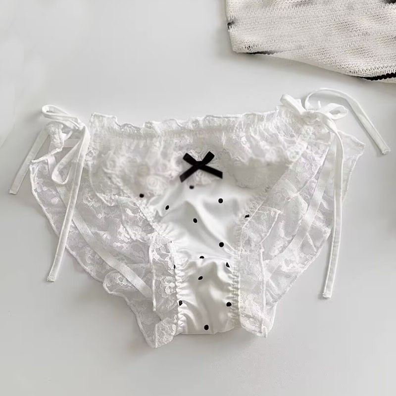 Japanese Lolita Girls Lace Panties Briefs Bow Cute Underpants School Underwear
