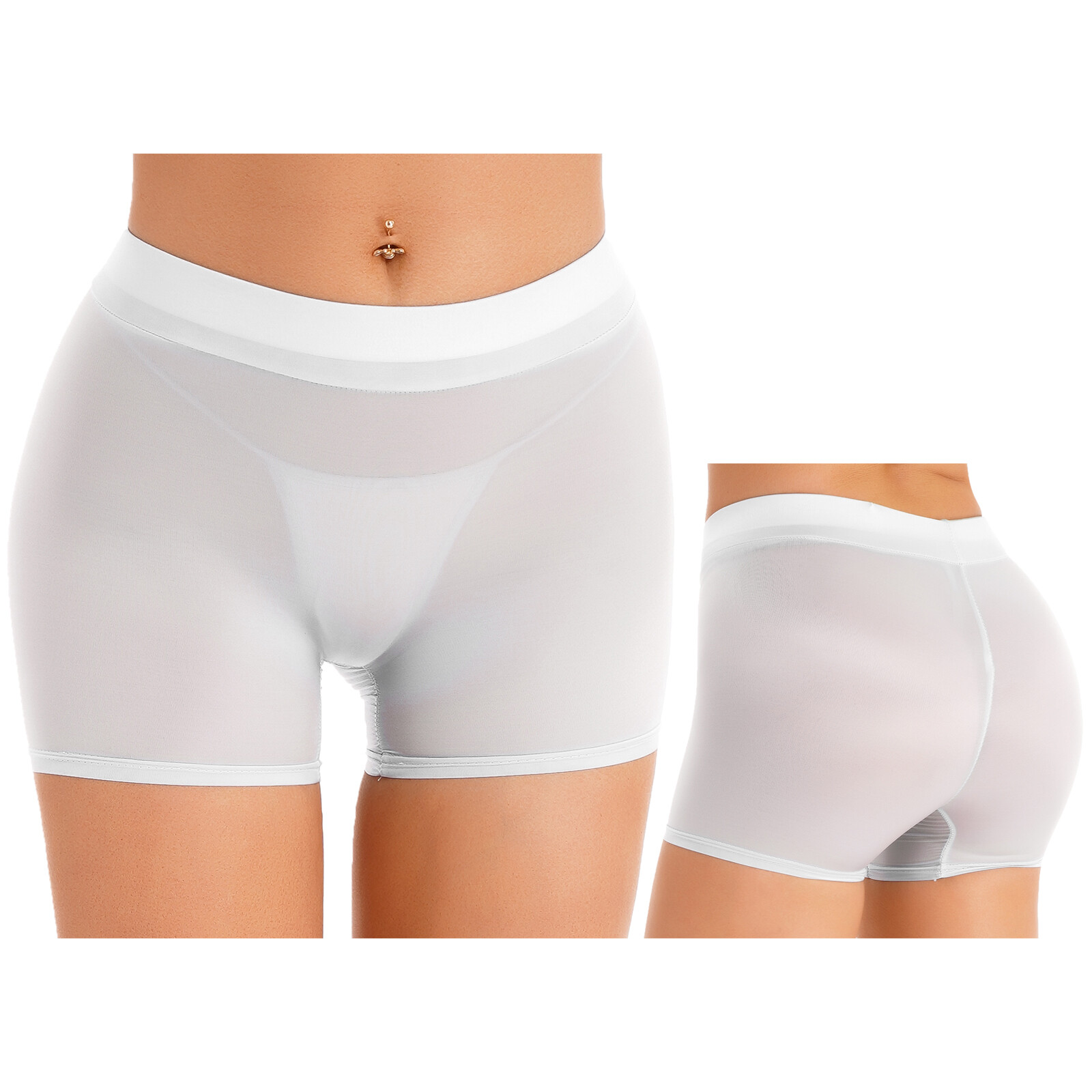 US Women Bikini Beach Shorts Bottom Underwear Yoga Boyshorts Semi Nightwear