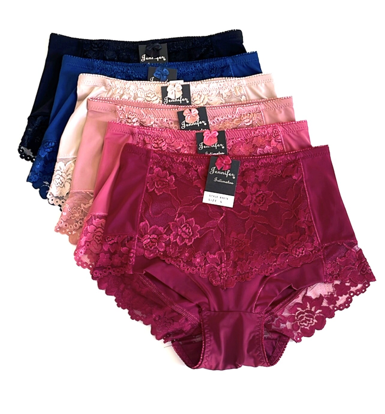 4-6 High Waist Briefs Tummy Control Girdles Lace Shaper Panties 69076 Lot Gifts