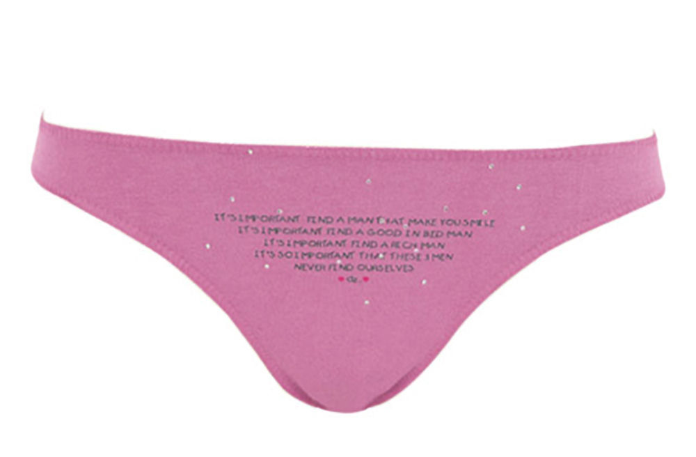 Hering Junior Women’s 3PACK ‘Men’s Sayings’ Cotton Tanga Panty Style 6646