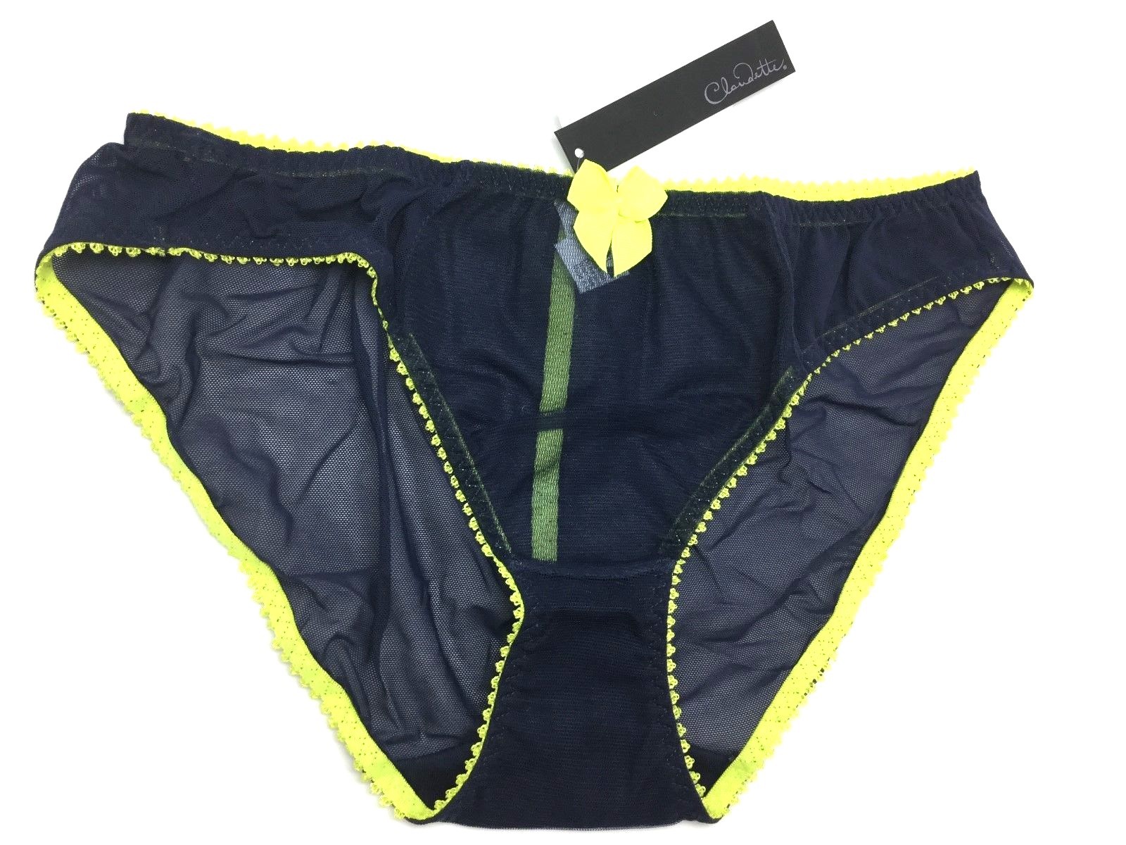 New Claudette Brassiere Dessous Bikini Panty Brief Lingerie Panties Navy Limeade