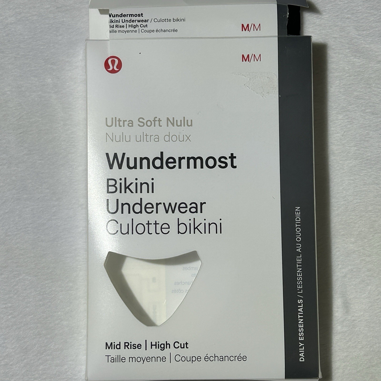 Lululemon Wundermost Bikini Underwear Bone 1 Pack Ultra Soft Nulu Medium NEW!