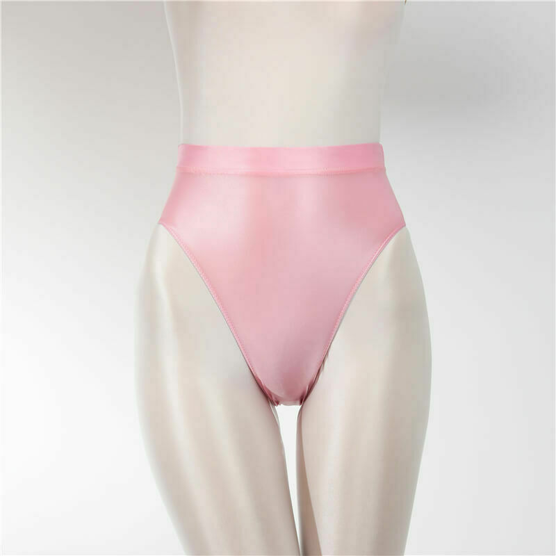 Women Silky Bikini Panties Underwear Shiny Wet Look Satin Glossy Briefs Knickers