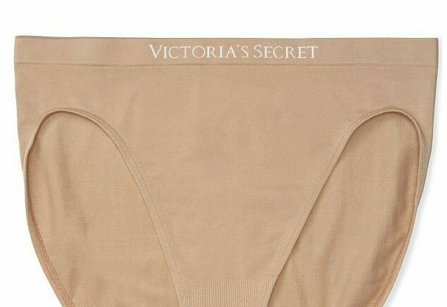 XXL Beige SEAMLESS NOSHOW FULL COVER Victorias Secret High-Leg Waist Brief Panty