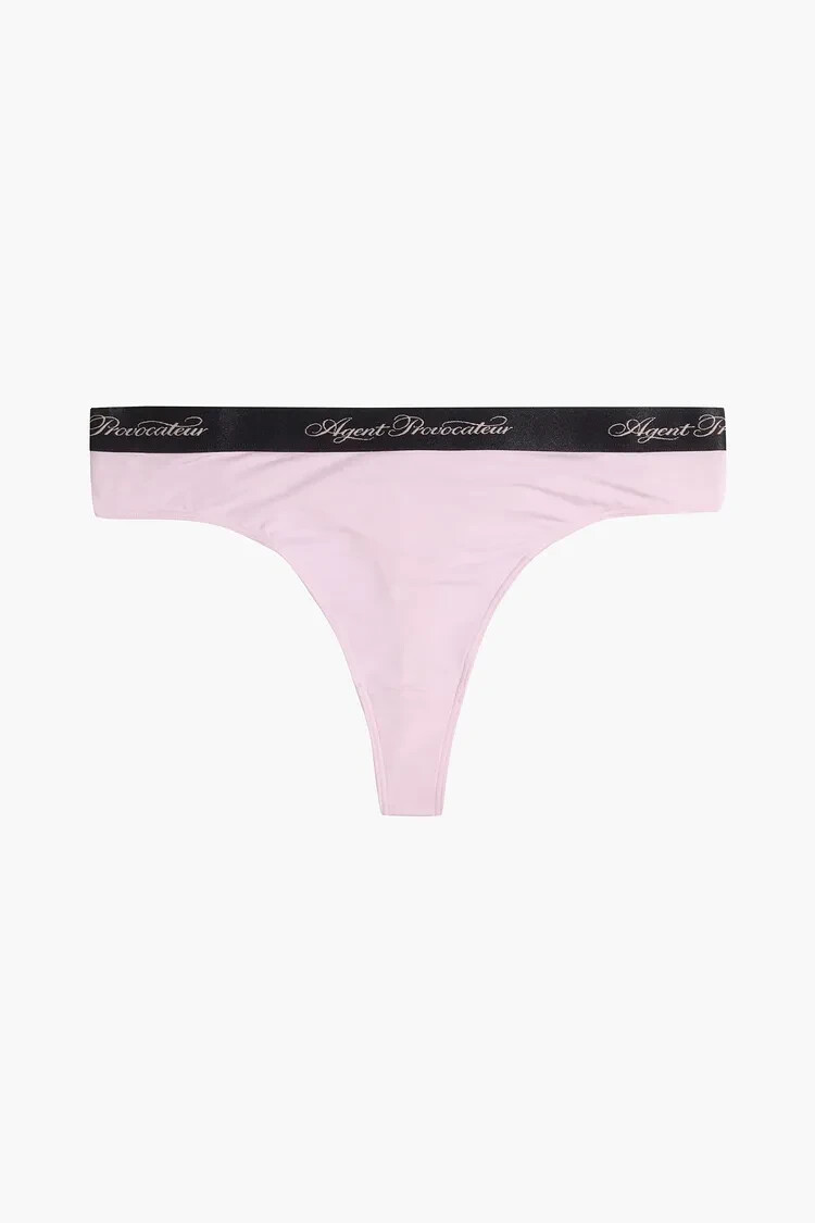AGENT PROVOCATEUR CLEA SOFT PINK BRANDED THONG MEDIUM AP3 10-12 BNWT
