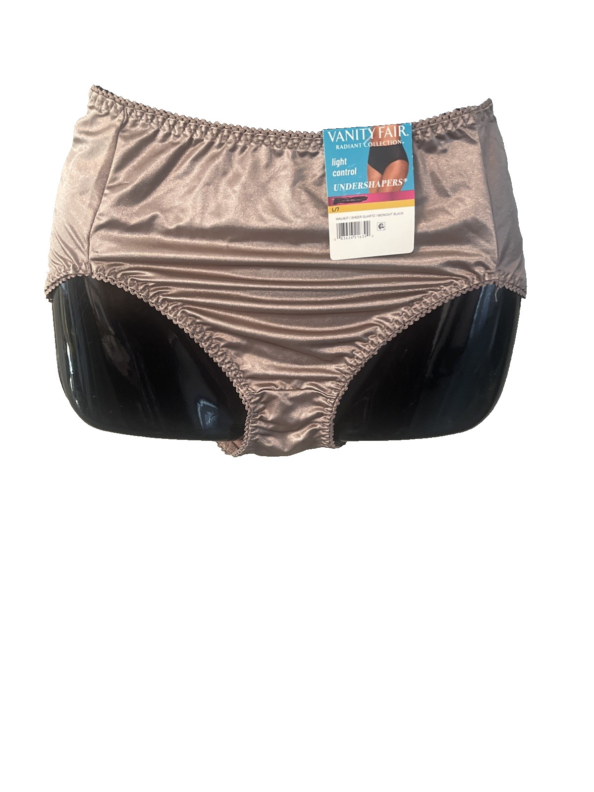 NWT Vanity Fair Satin Shaping Brief Panty Taupe Large Sissy Fetish Shiny Granny