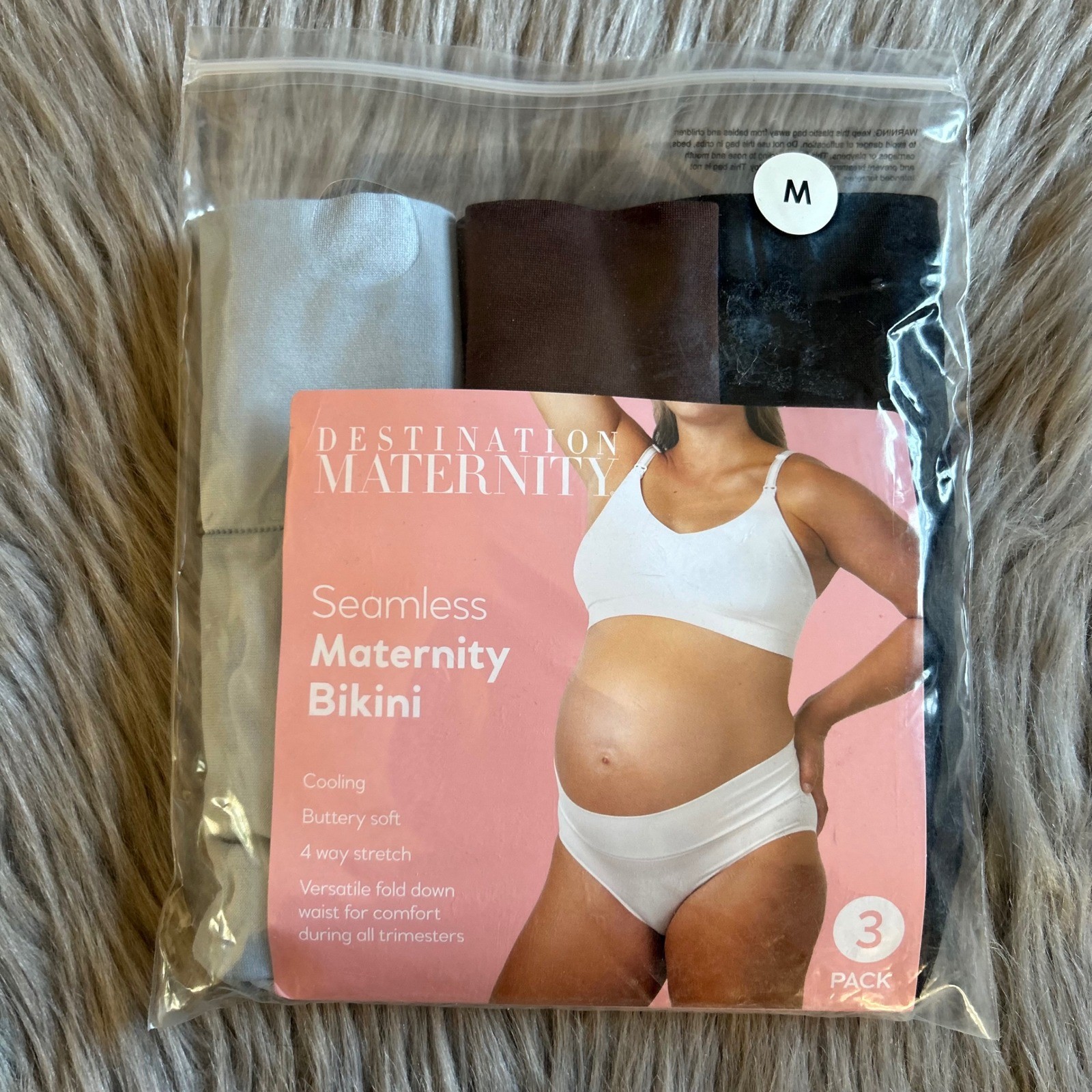 Destination Maternity Seamless Bikini Womens Size Medium Cooling Buttery Soft