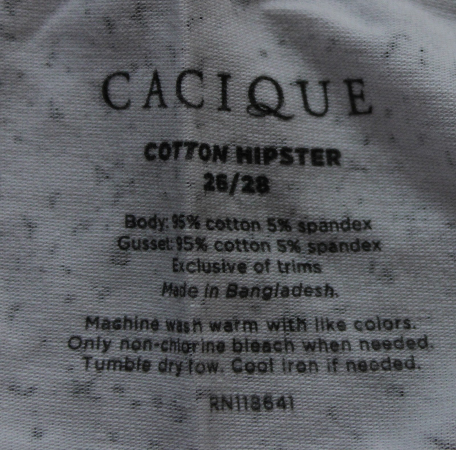 Cacique Women’s Breathable Cotton Hipster Panty DH3 Multicolor 26/28 NWT