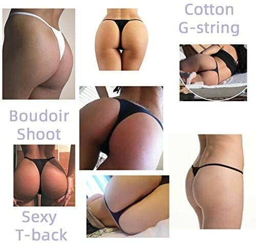 Womens 100% Cotton Sexy Seamless Thongs Bikinis G String Panties 6 Pack Set Gift