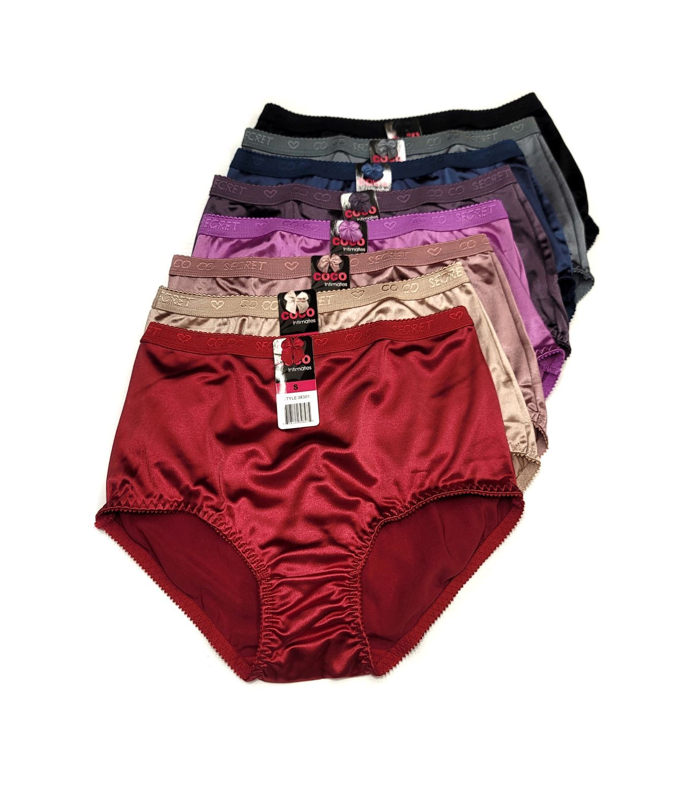 Coco Secret Satin Lady High Waist Light Tummy Control Full Coverage Girdle Panty