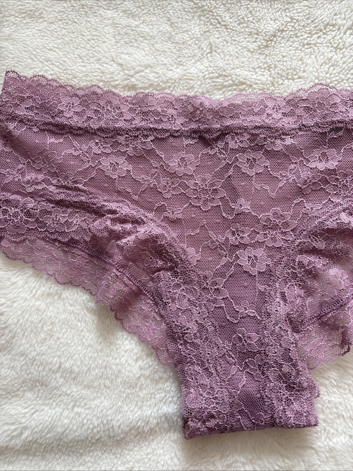 Victoria’s Secret Panties Cheeky Panty The Lacie Lilac Purple Posey Lace Medium