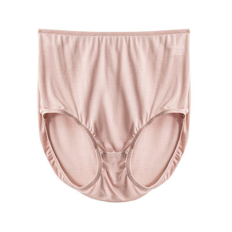 Women’s Silk Knickers Plus Size Panties Full Coverage Briefs High Rise Underwear