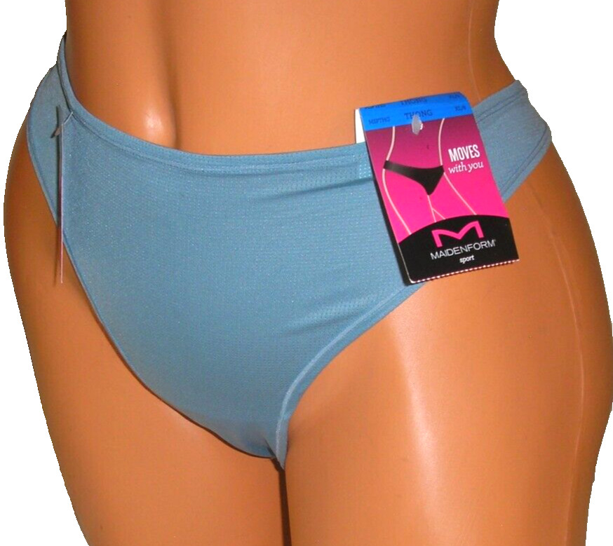 Panties Lingerie Maidenform Sport Moves With You Thong Sz 8 XL Adult Gift