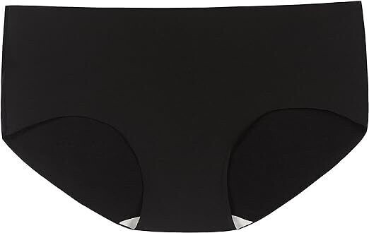 PLUMS Co.Women’s 3 Pack Black Pink Blue Laser-Cut Seamless Hipster Brief Panties