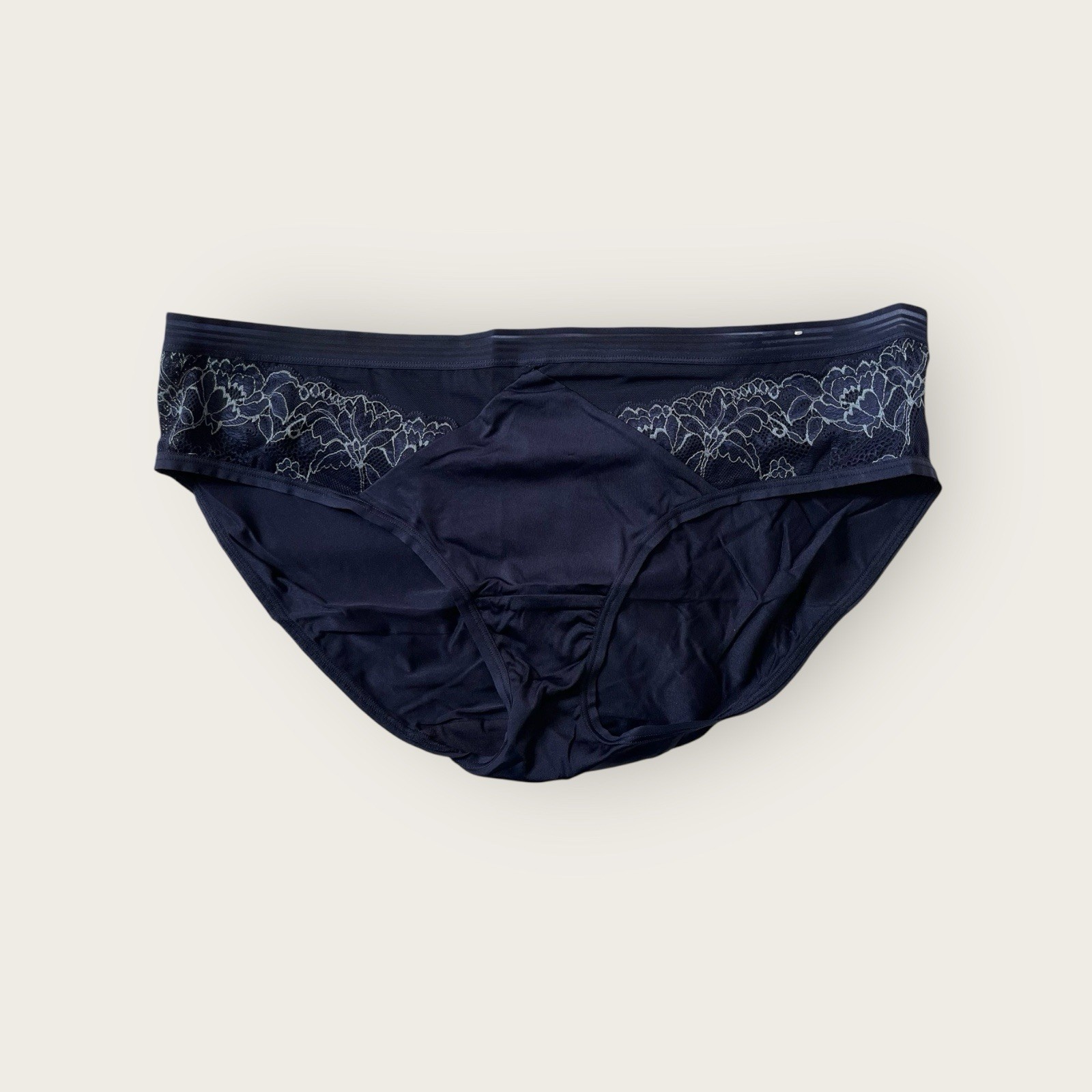 Lane Bryant Cacique Modern Romance No Show Hipster Panty Maritime Blue 14/16