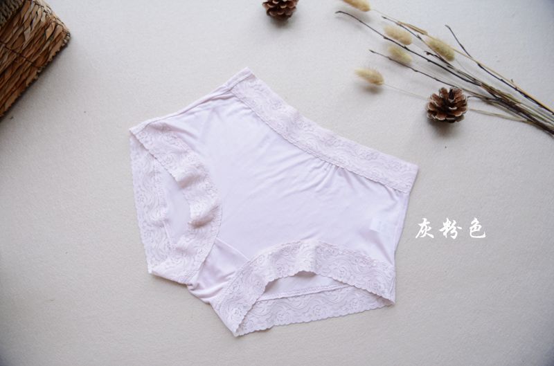 7 Pairs Women 100%Silk Double Knitted Waist Briefs Panties Underwear Bikini Lace