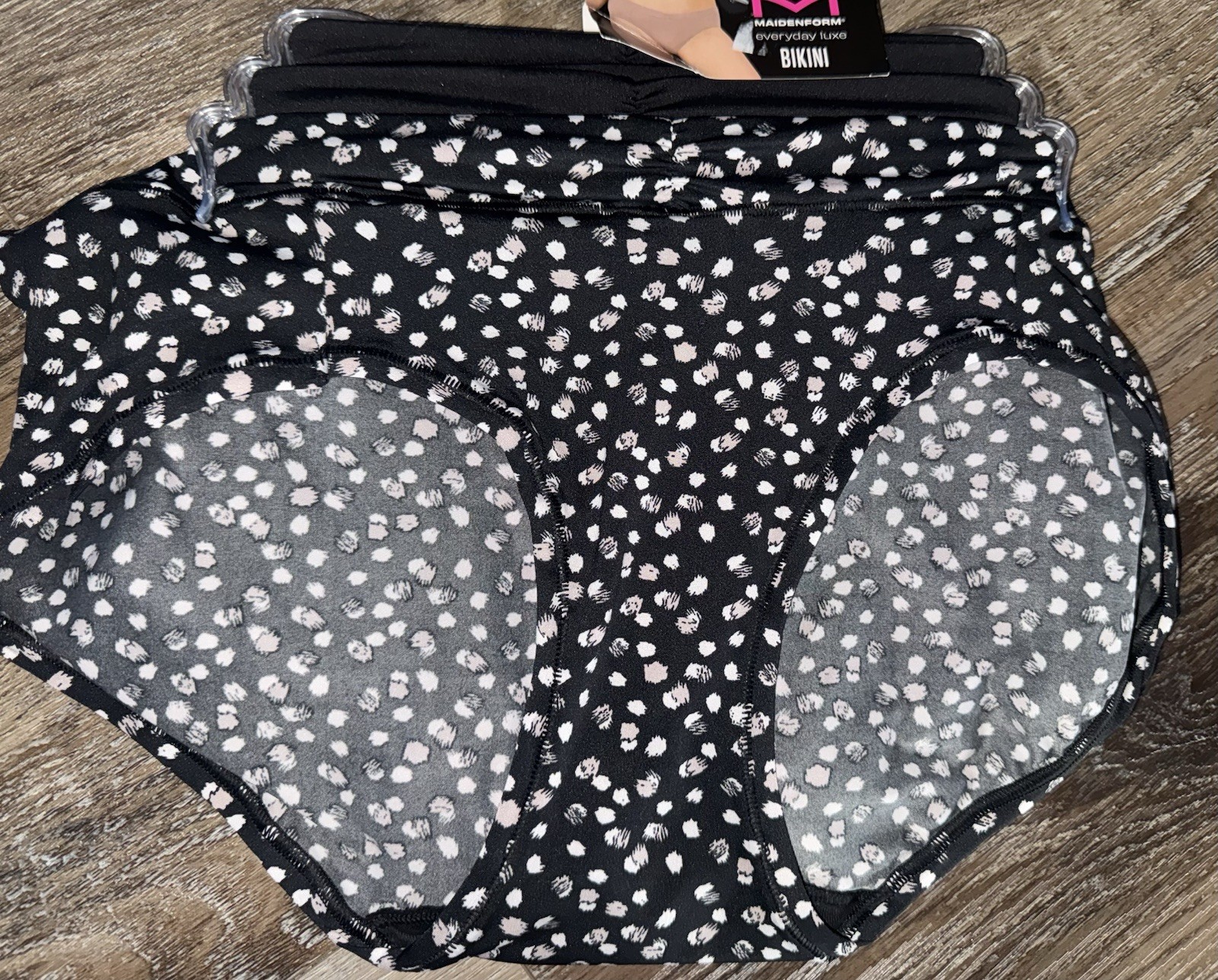 Maidenform ~ 3-Pair Women’s Bikini Underwear Polyester Blend Stretch (E) ~ XL