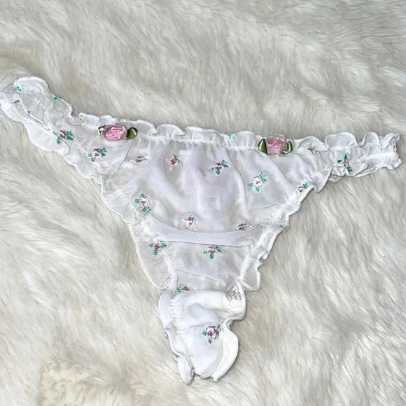 Victoria’s Secret Y2K Mesh Rosette Thong Panty
