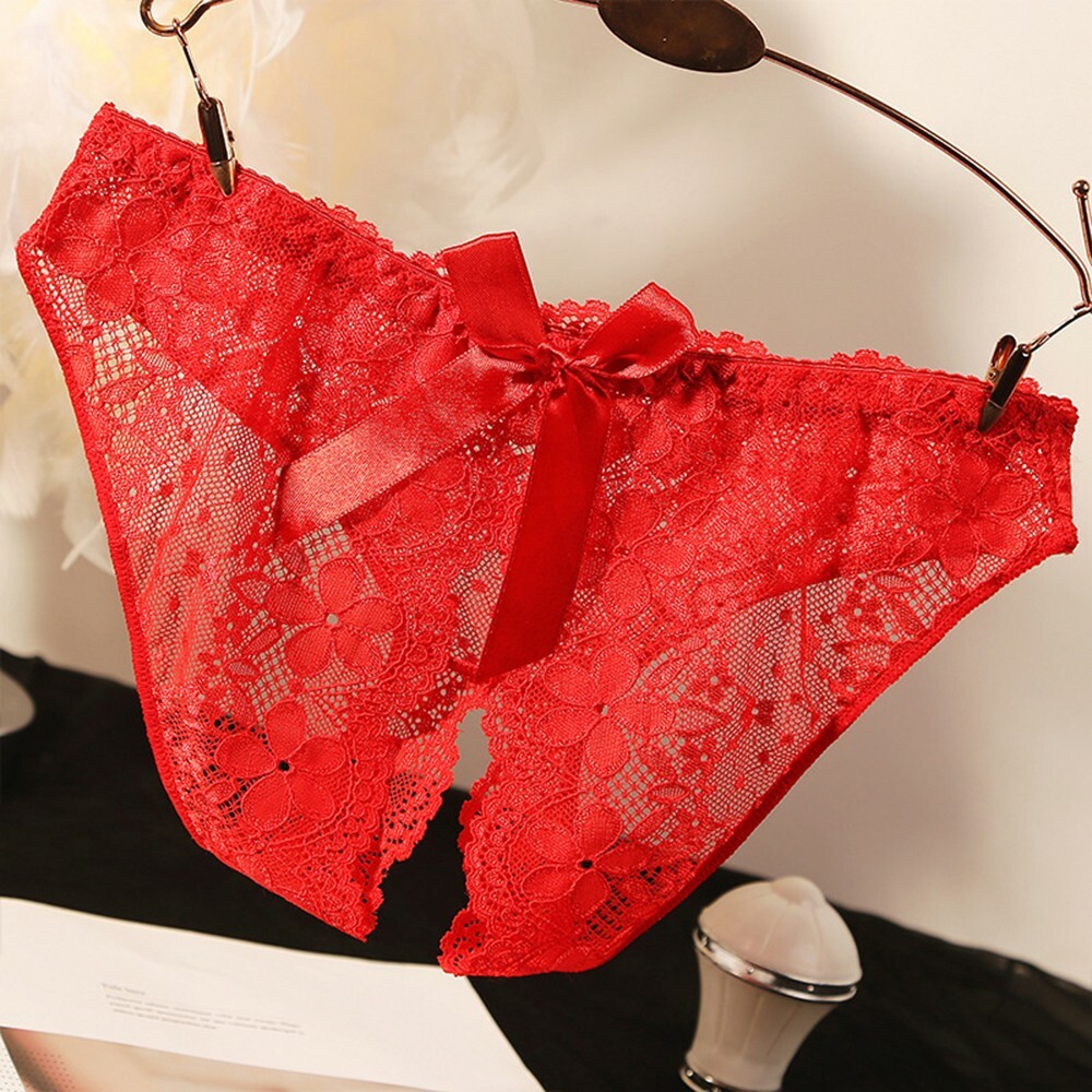 Briefs Womens Panties Womens Open Crotch Panties Briefs Pearl See Floral Fashion