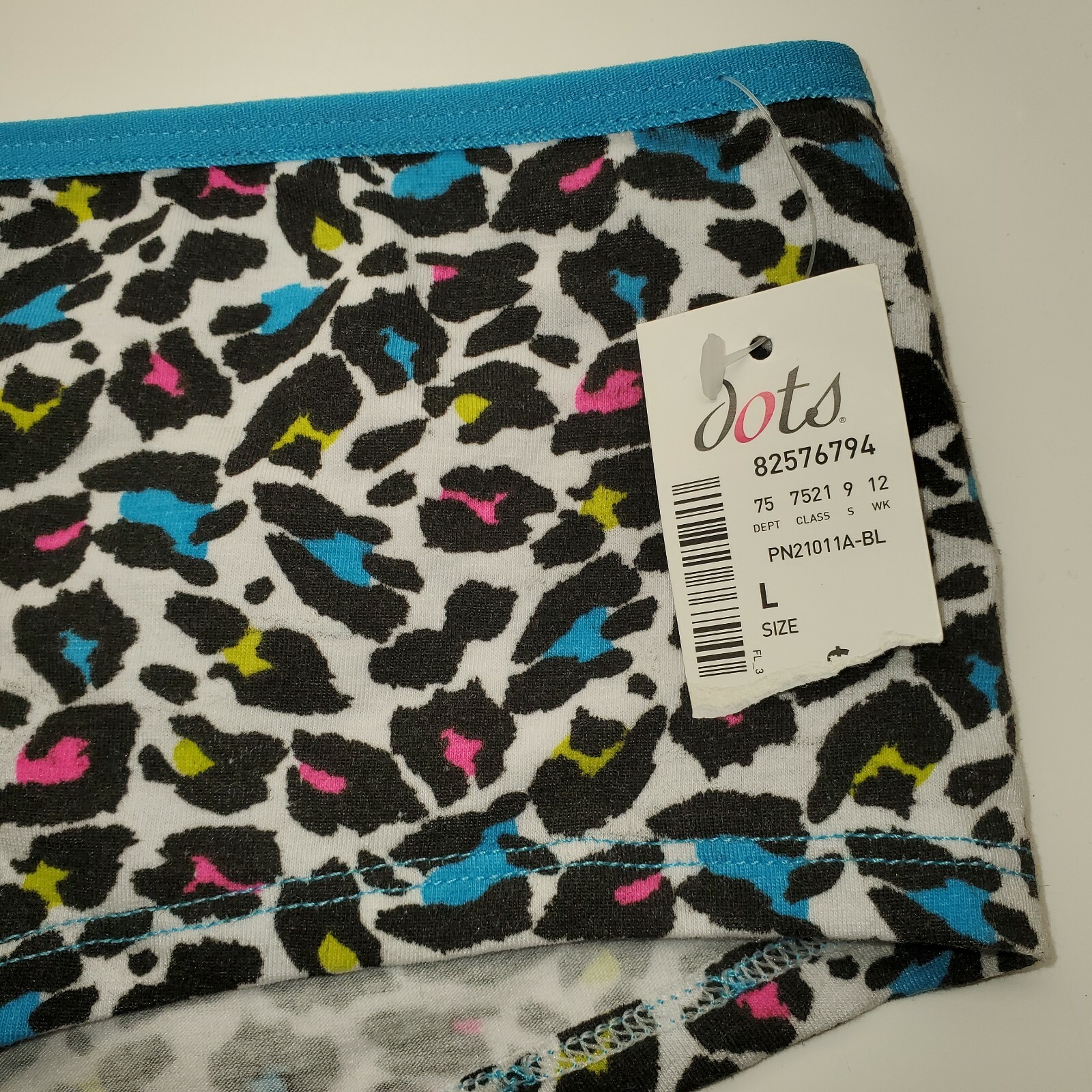 New Animal Print Multi Colored Cheetah Boyshort Panty Lingerie Large