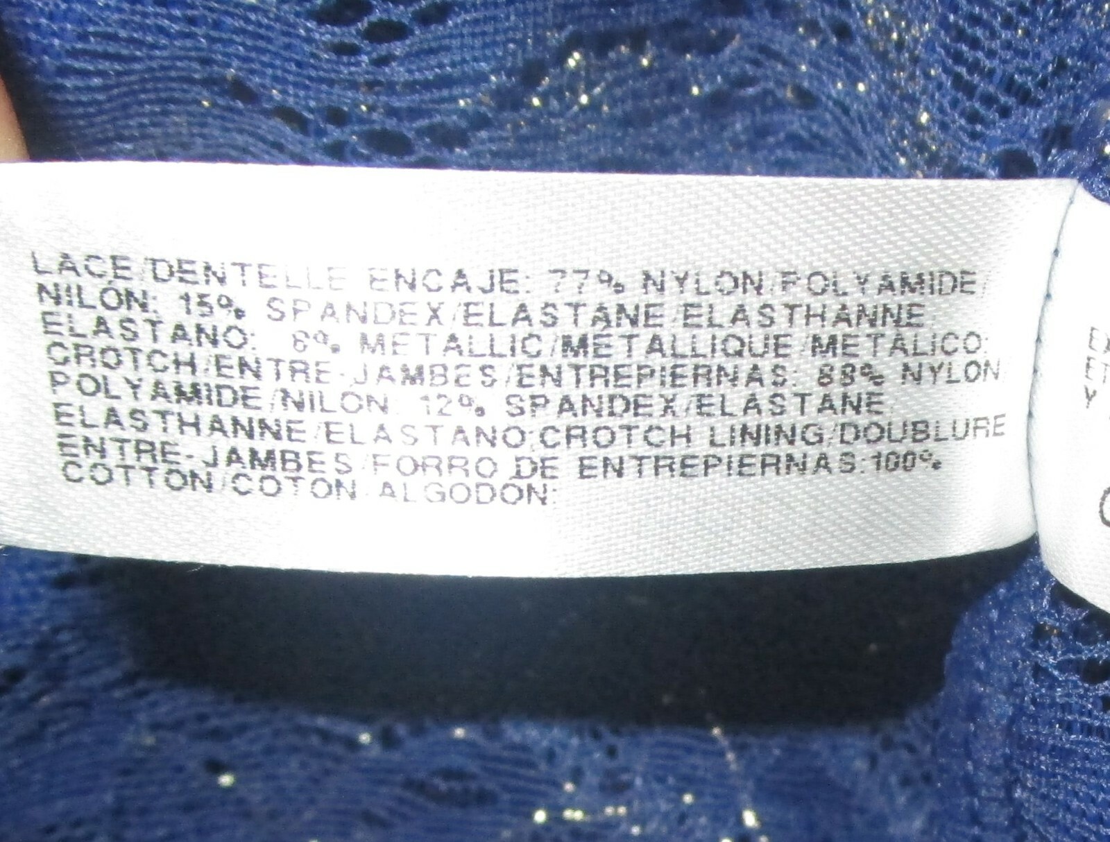 WACOAL~SMALL 5~844297~Twilight Blue LACE TO LOVE High Waist Thong Panty