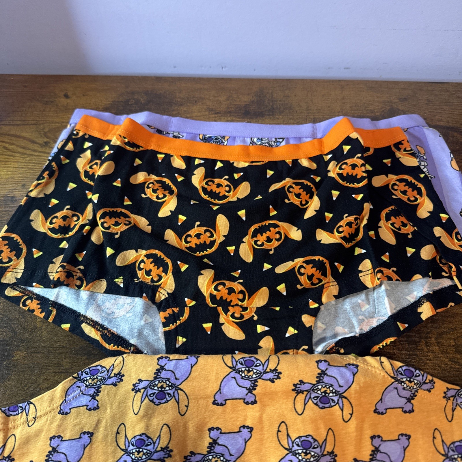 Disney Stitch Halloween 3 Pack Boyshort Panties Women’s Size L (12-14) NWT