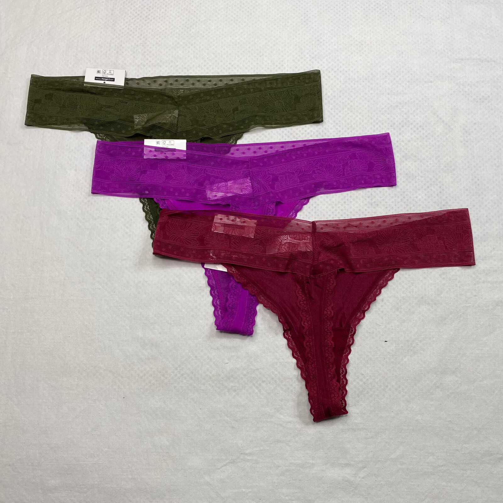 No Boundaries Juniors Thongs Underwear sz XL sz 15 – 17 Multicolor 3 Pack NEW