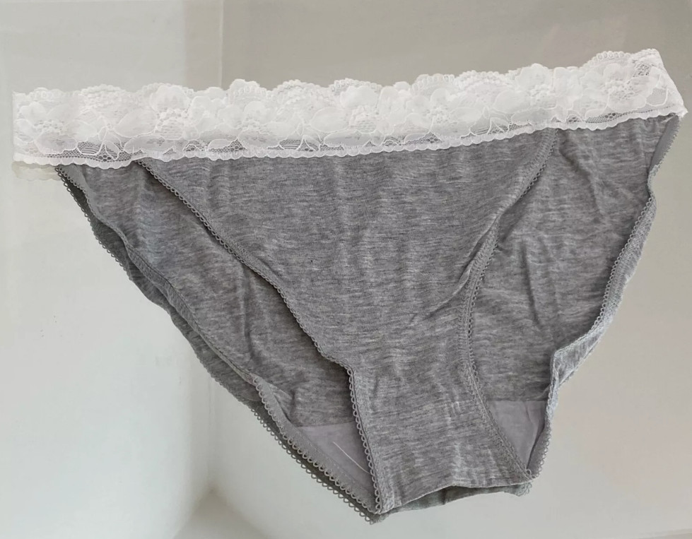 JOHN LEWIS & PARTNERS 3PK TANGA LADIES BRIEFS IN WHITE AND GREY