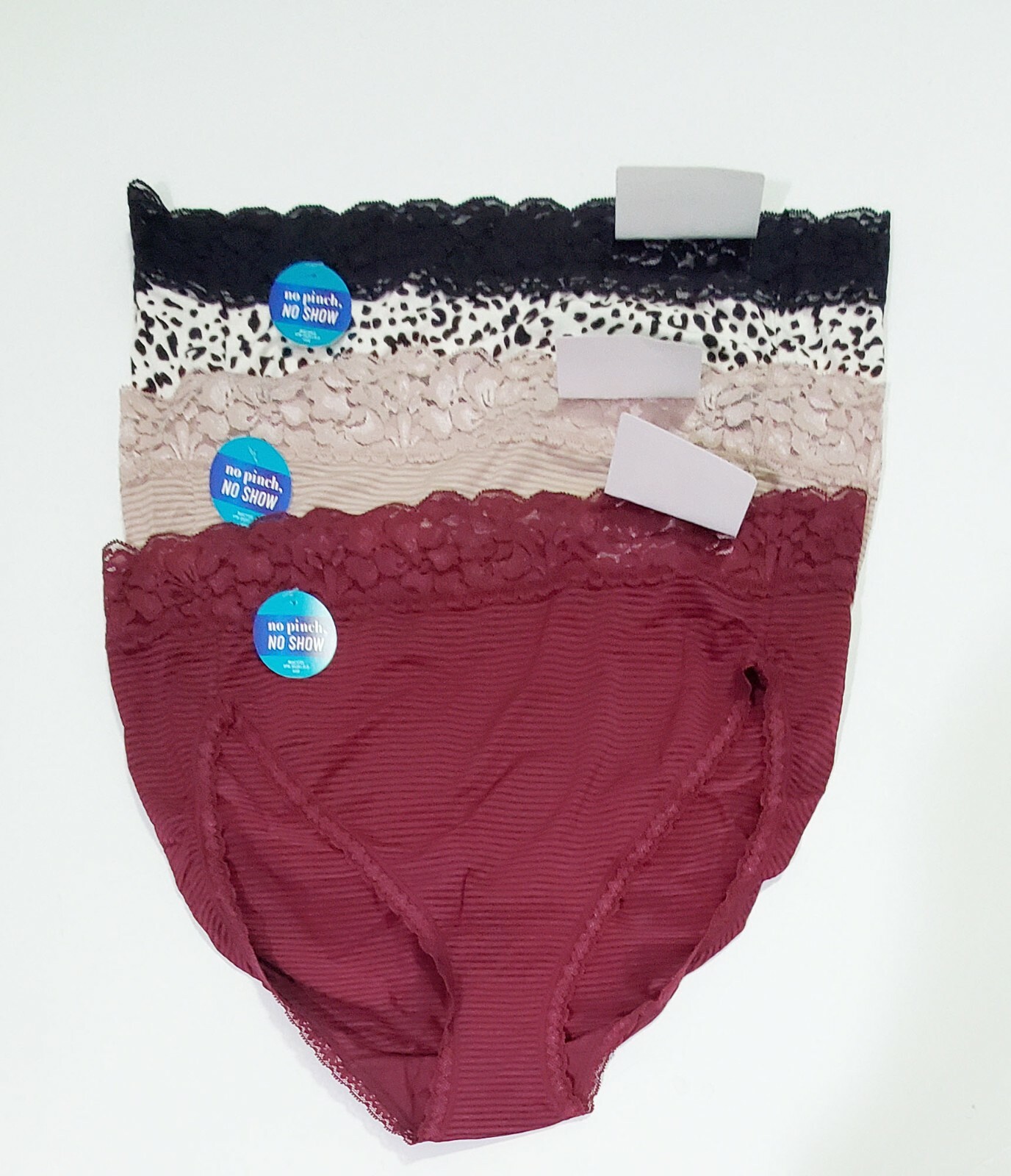 3 Vanity Fair Flattering Lace Hi-Cut Brief Panty Multi 13280 Sz 8/XL – NWT