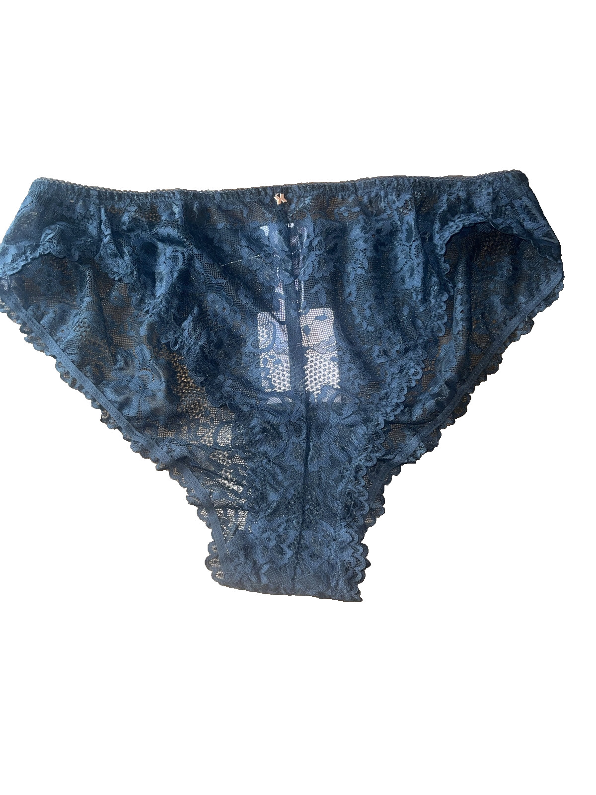 NWTS Savage X Fenty Sheer Lace Bikini Panty Black Women XXL Sissy Goth Romantic