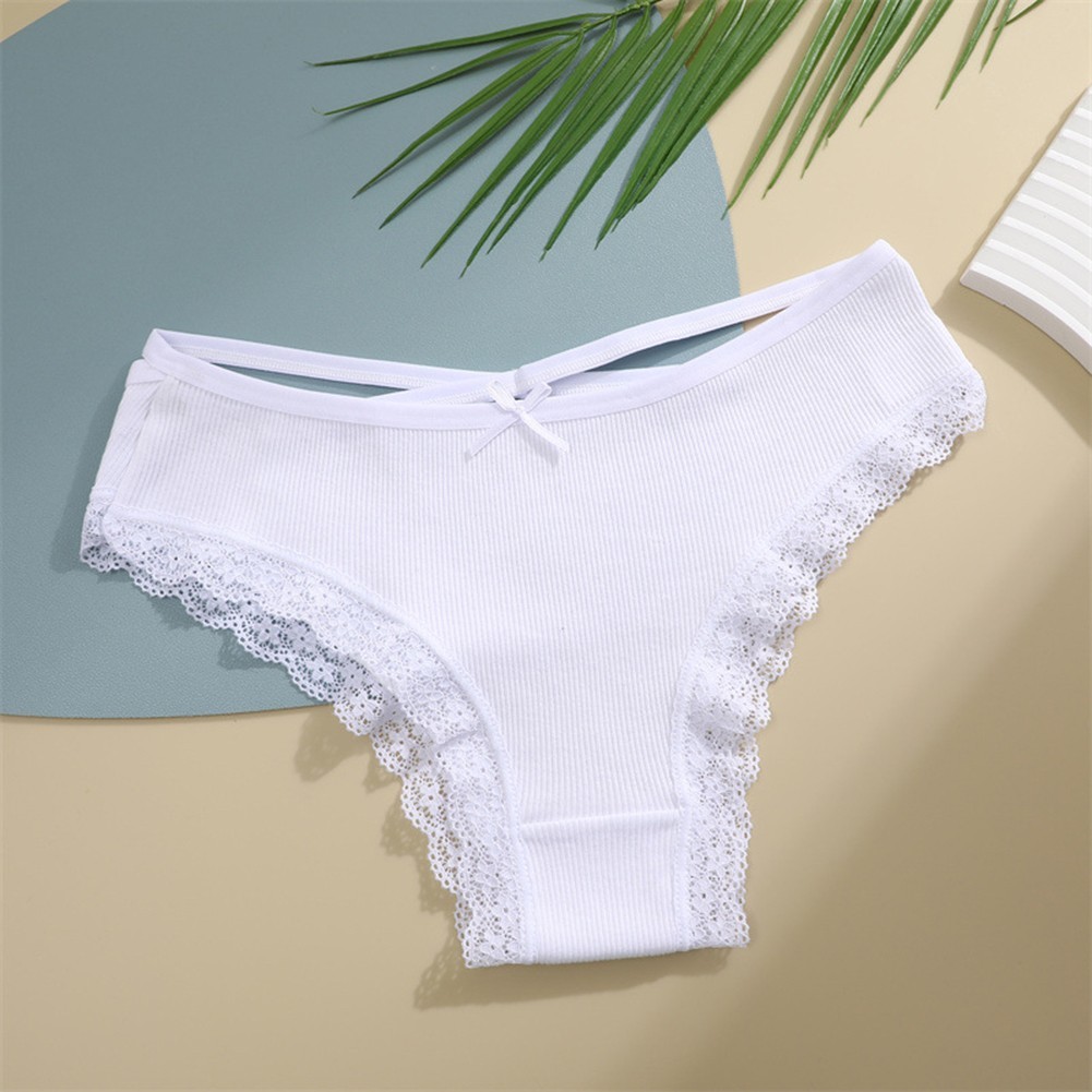 Lace Edged Underwear Triangle Pants For Daily Wear Applicable For Women