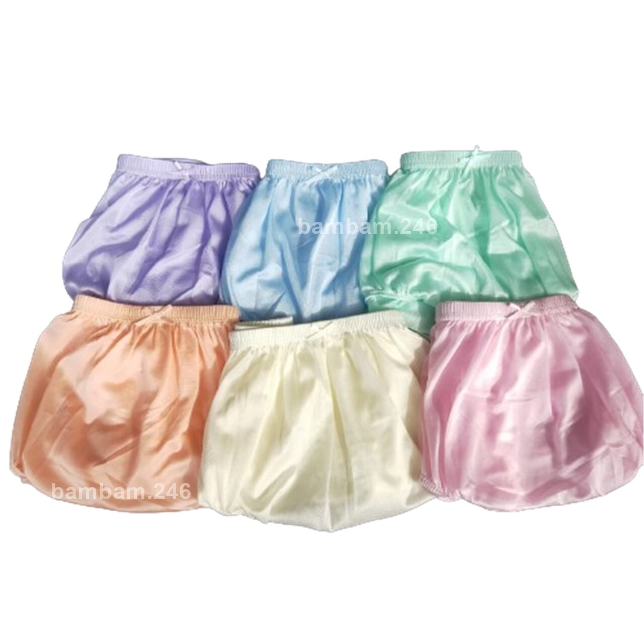 x6 Vintage Silky Nylon Underwear Size L High Waist Panties Briefs Hips 34″-44″ M