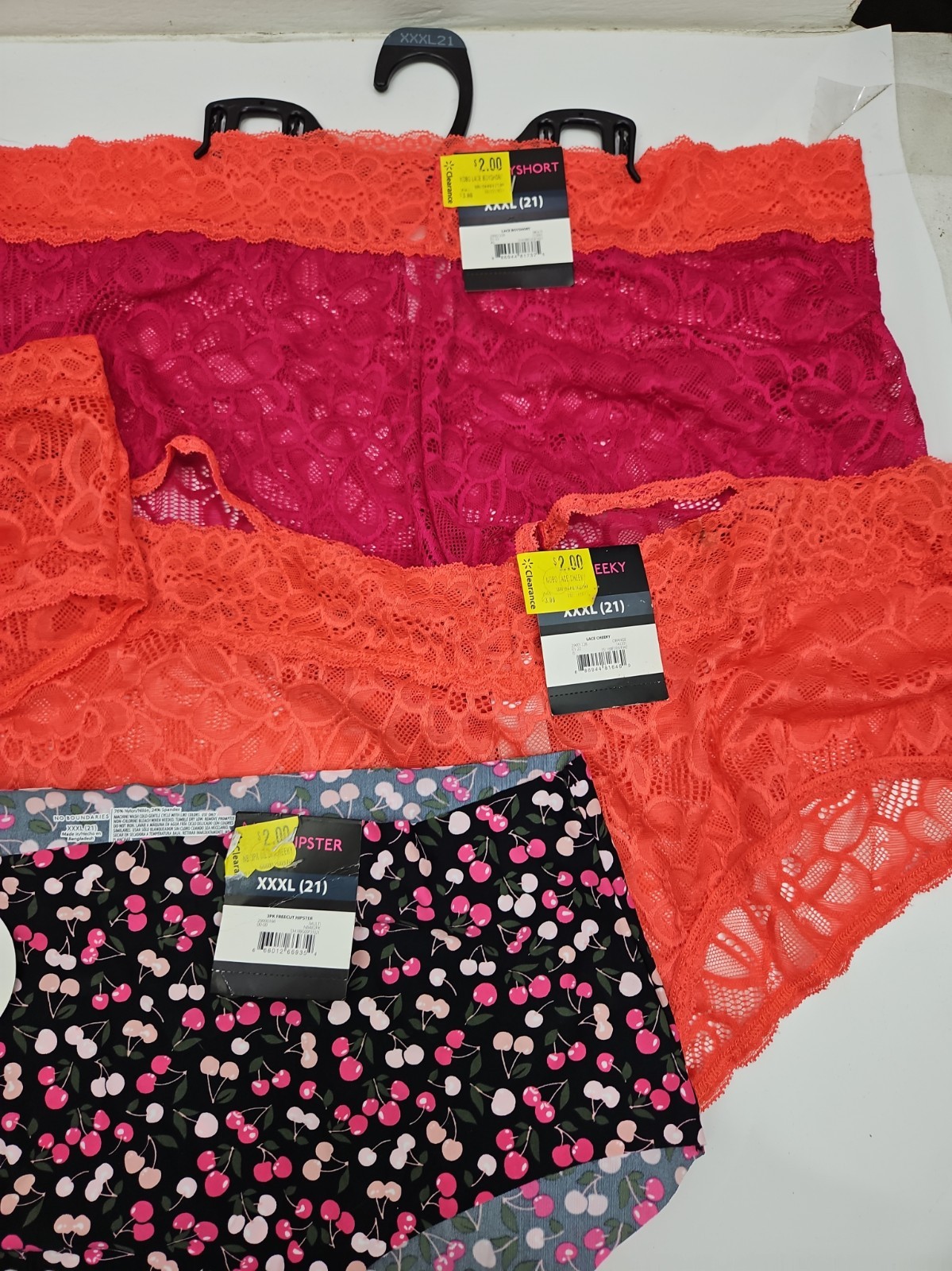 Huge Lot No Boundaries Freecut Cheeky with Lace Panties Diff Styles NWT XXXL