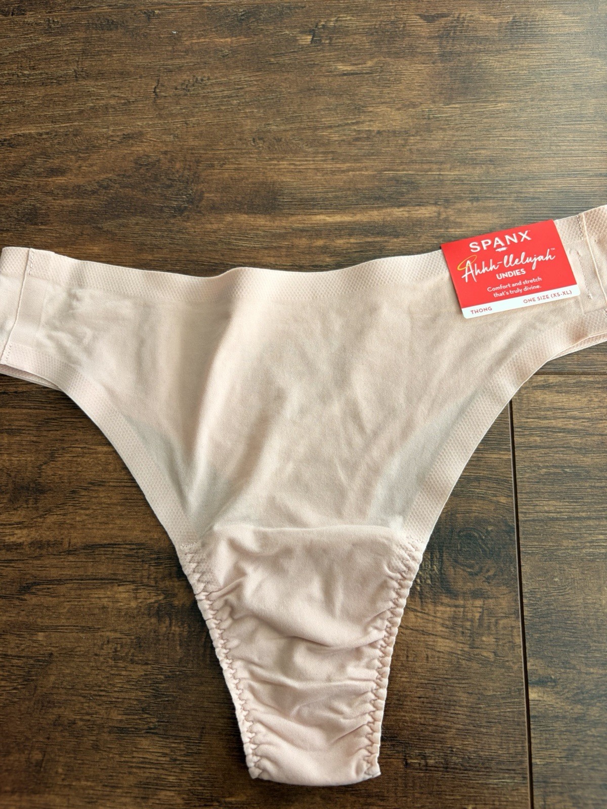 NWT SPANX 40043 STRETCH THONG ONEsz VINTAGE ROSE REG$20