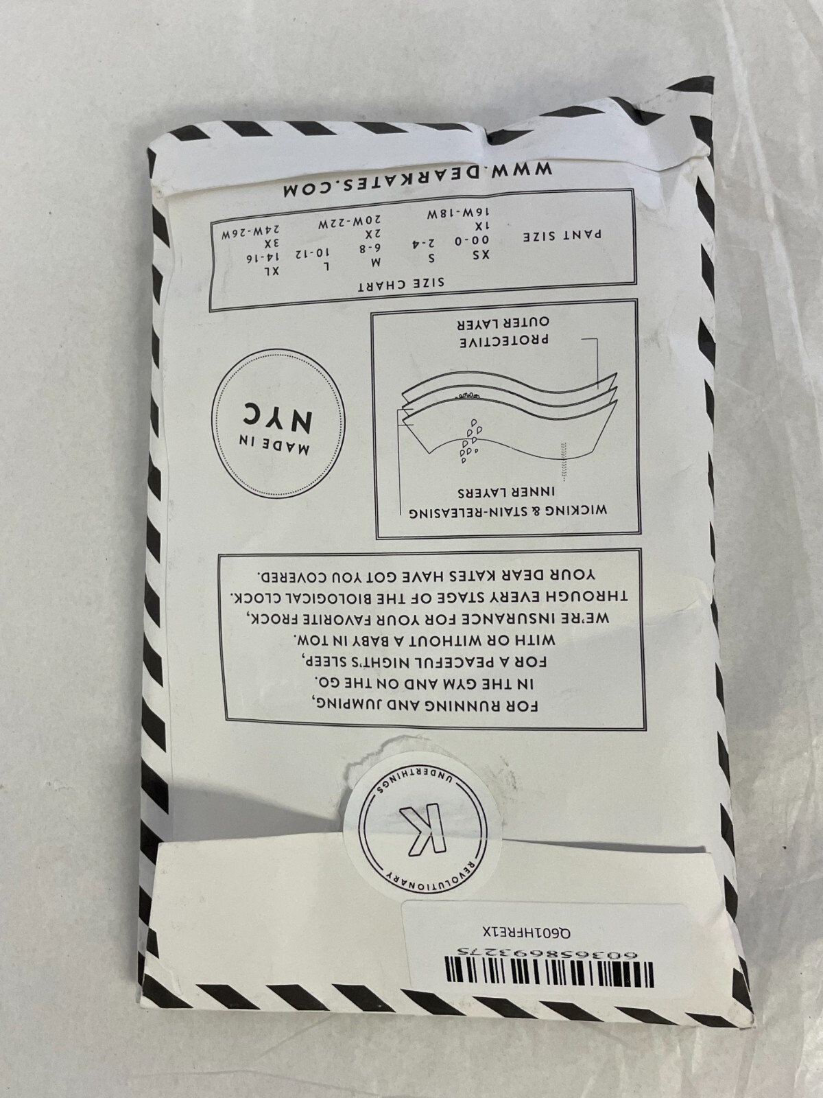 Dear Kate Women’s Panties – Hazel Hipster 1X Mini Lining – For Period Protection