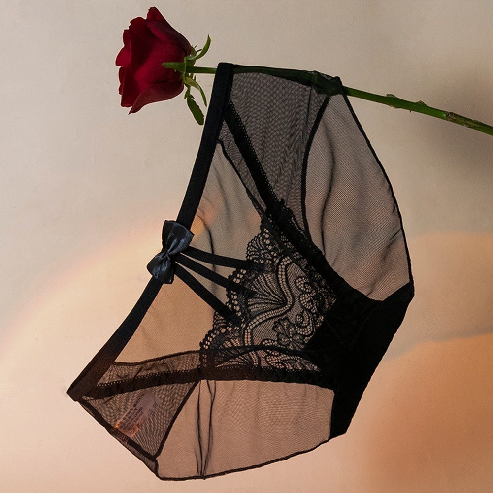 Brand New Underwear Briefs All Season For Daily Lace Hollow Thongs Slight Strech