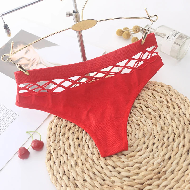 Low Rise Fishnet G String Panties Women’s Hollow Out Seamless Soft Stretch Thong