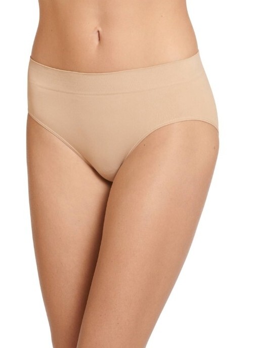 NWT Vanity Fair No Pinch No Show Bikini Panties 18217 Nude Size 7/L.