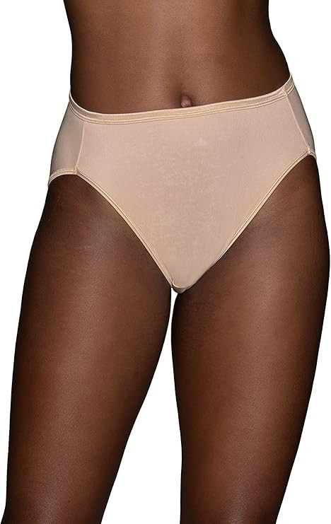 3 Pack Vanity Fair Illumination Hi Cut Panties 13108 White/Qtz/Beige Size 5-10