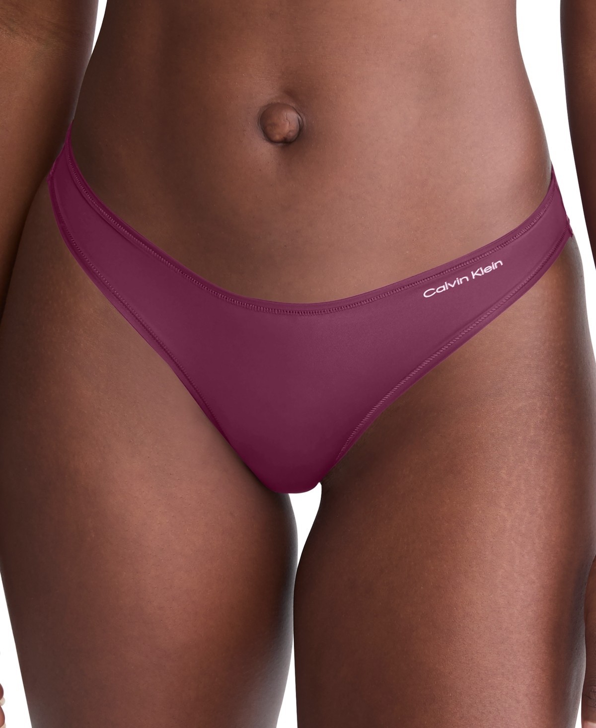 Calvin Klein Women’s Ideal Micro Bikini Underwear QD5118 – Mauve Wine Size S NWT