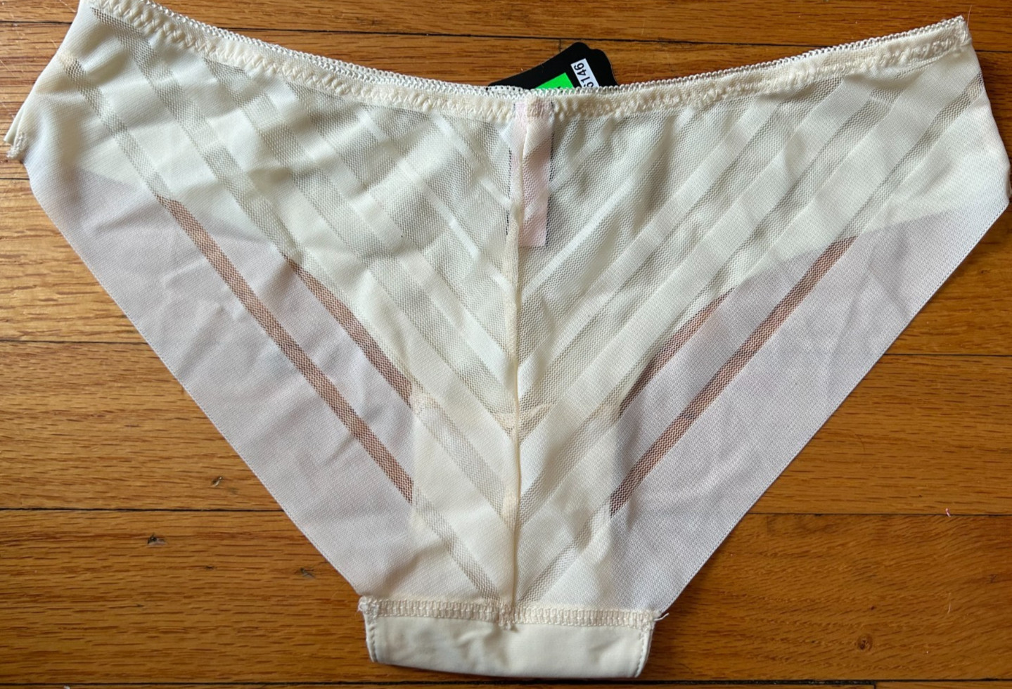 Womens S Nude Beige Seamless Panties Mid Rise Mesh Bikini Underwear Comfort M