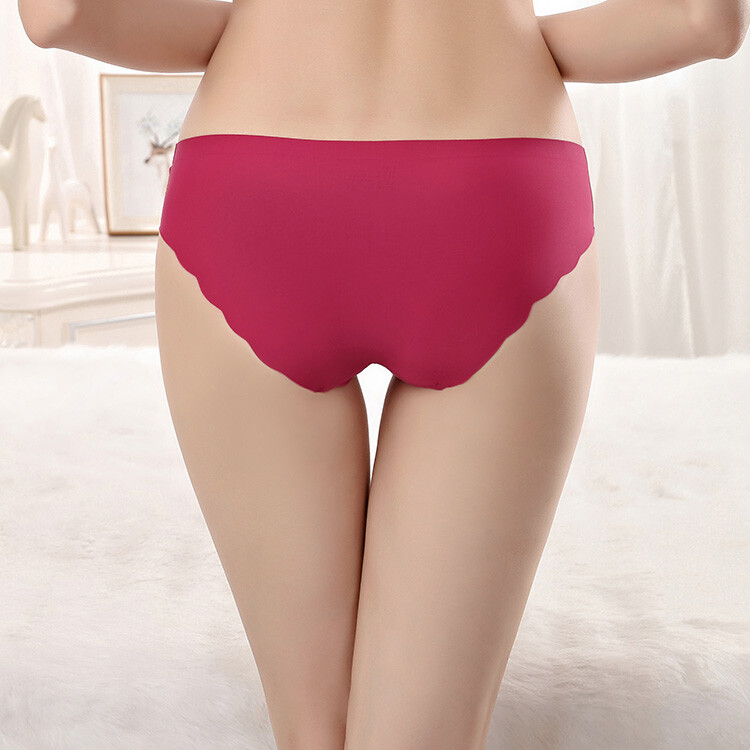Womens Seamless Ice Silk Midi Briefs Comfort Smooth Panties Knickers Size 12, M