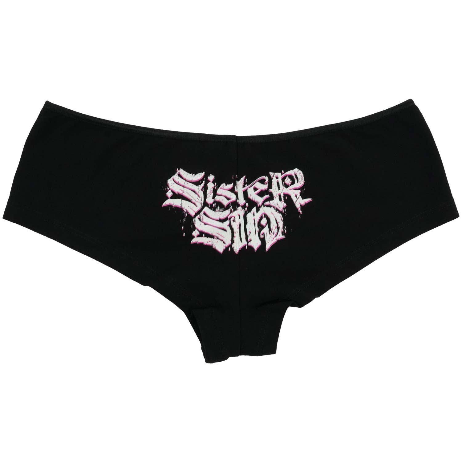Women’s Sister Sin Vintage Distressed Underwear Medium Black