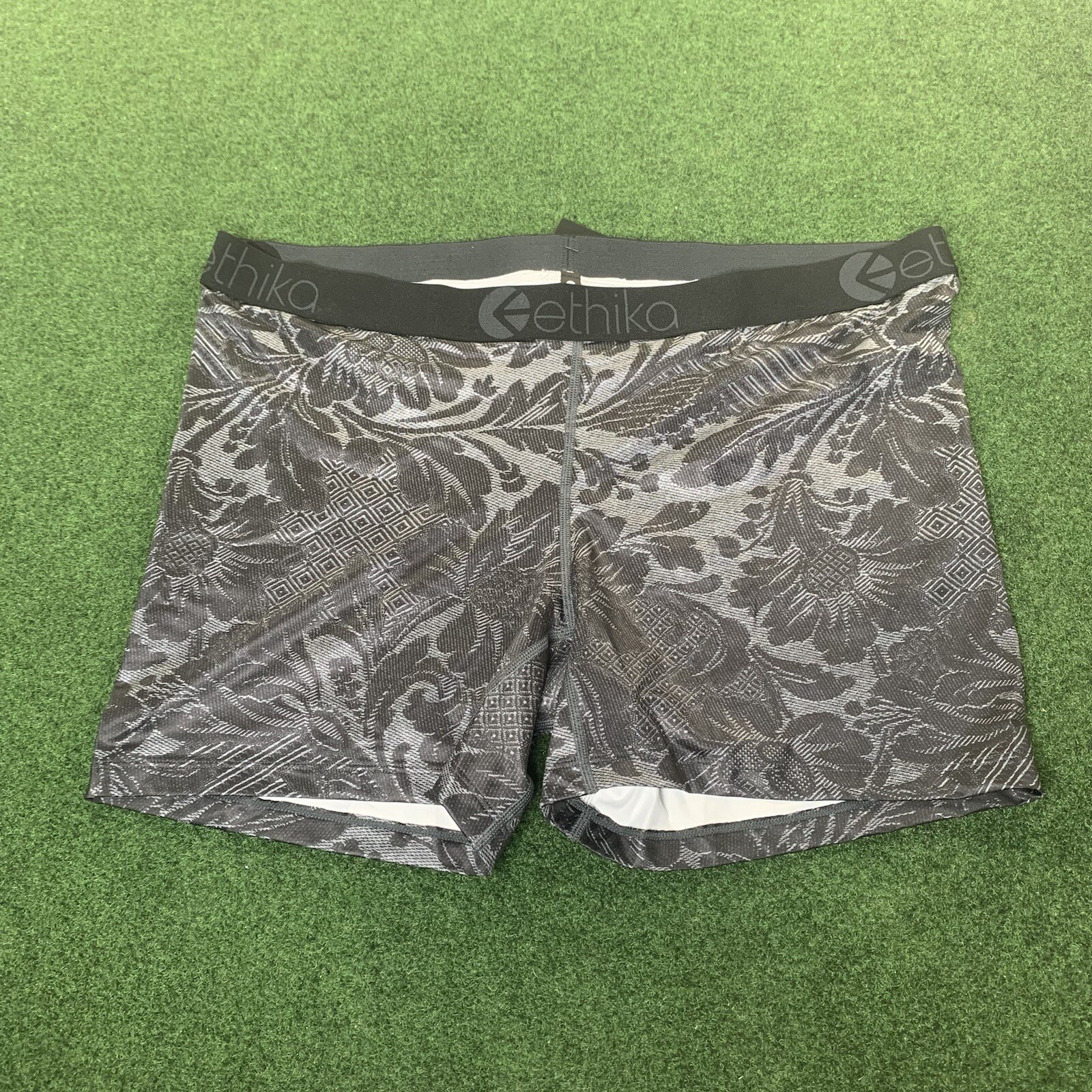 Ethika Staple UPHOLSTERED Black Floral Tapestry Boyshorts Underwear Women’s 3XL