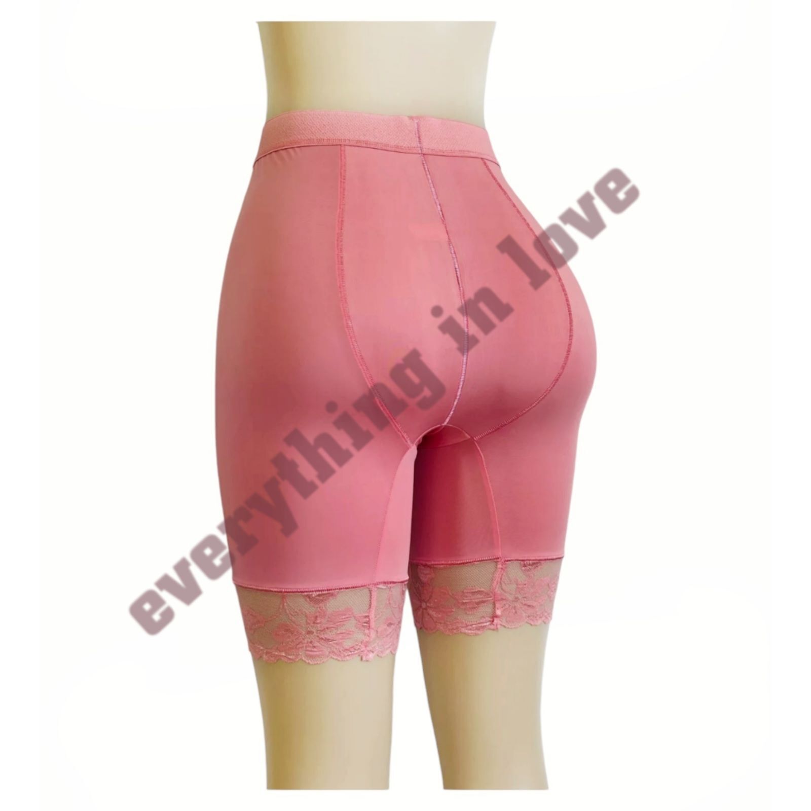 Women Microfiber Under Dress Lace Tummy Control Lift Butt Slimming Girdle Shorts