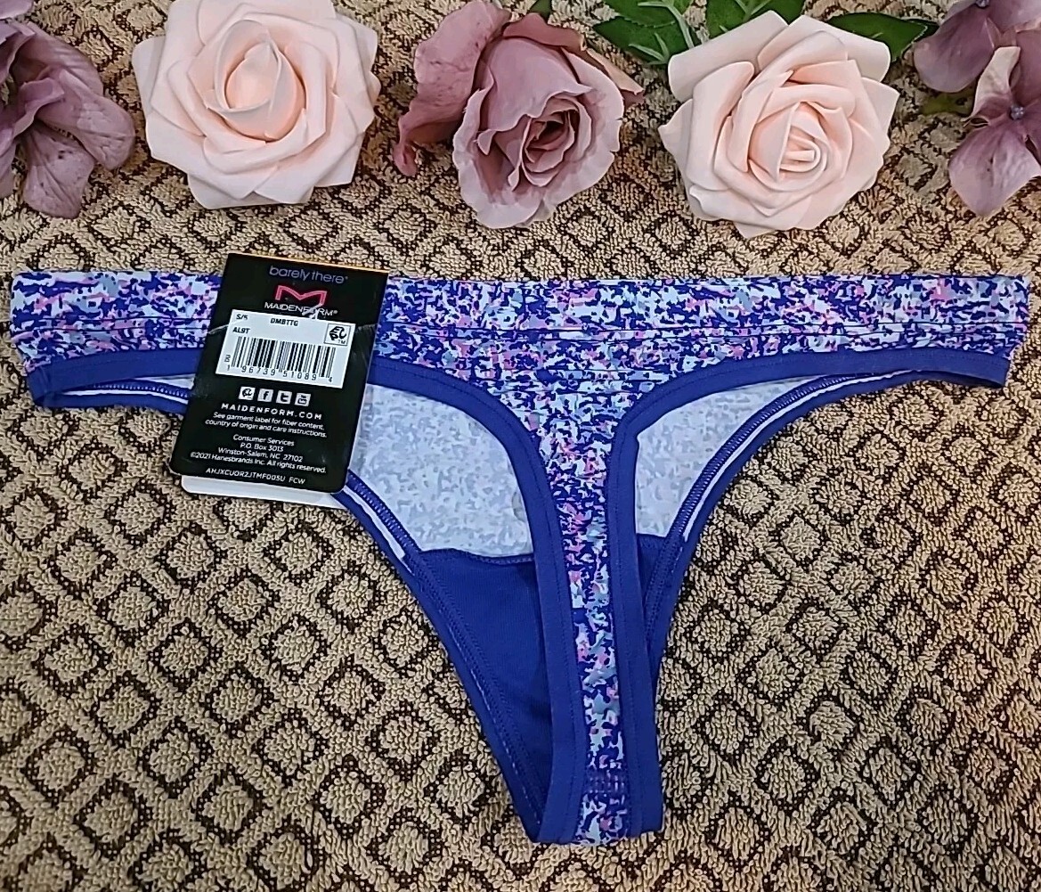 Maidenform DMBTTG Barely There Invisible Look Thong S/5 nwt $13