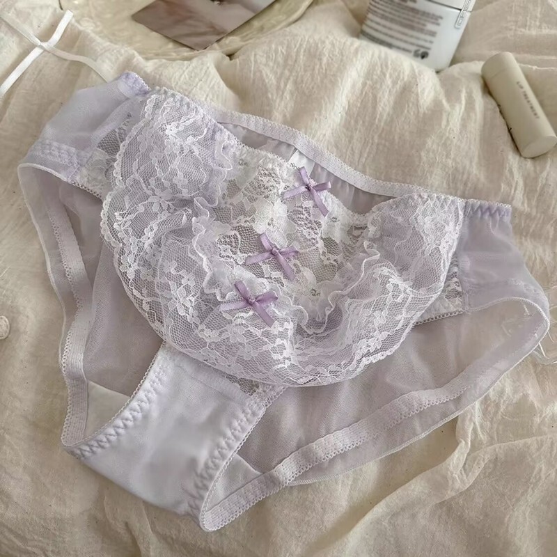 Lolita Girls Lace Panties Briefs Princess Sheer Underpants Japanese Cute Panty