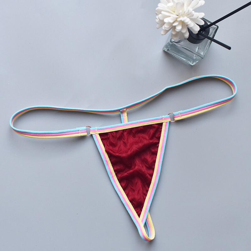 5 Pack Lot Sexy Womens G string Thong Panties Briefs Lingeries Nylon Underwear