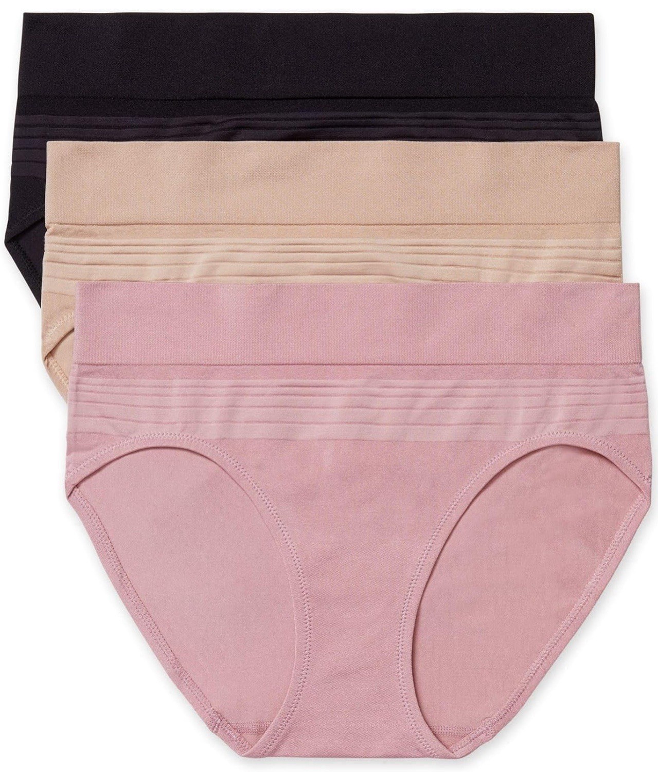 Lot Of 3, Warners Seamless Hipsters Panties Size Medium, NWT