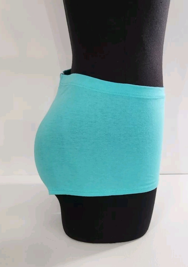 Victorias Secret Panties Size Lg Teal Gold Dog Logo Low Rise Boyshort NOS